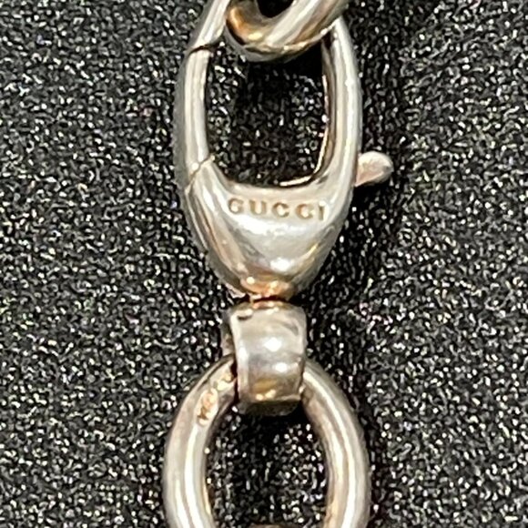 Gucci Sterling Silver Charm Necklace. (172836) - Picture 6 of 16